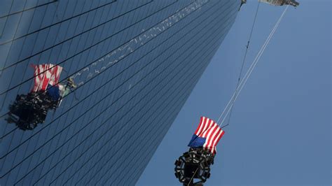 final sections   world trade center spire lifted  roof fox news