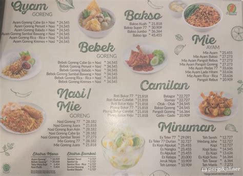 Selalu Diperbarui Menu Es Teler 77 Blok M