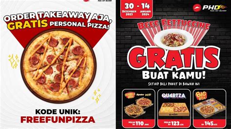 Promo Pizza Hut Delivery JANUARI 2024 Dapatkan Gratis Personal Pizza