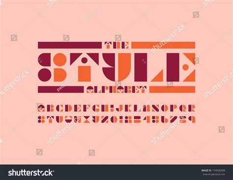 Vector Modern Abstract Font Alphabet Stock Vector Royalty Free 774506098 Shutterstock