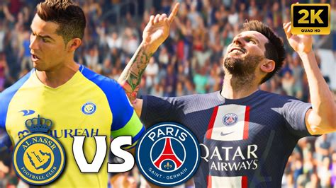 Ronaldo VƏ Messİ DÜellosu Psg Al Nassr Bol Qollu MaÇ Fifa 23