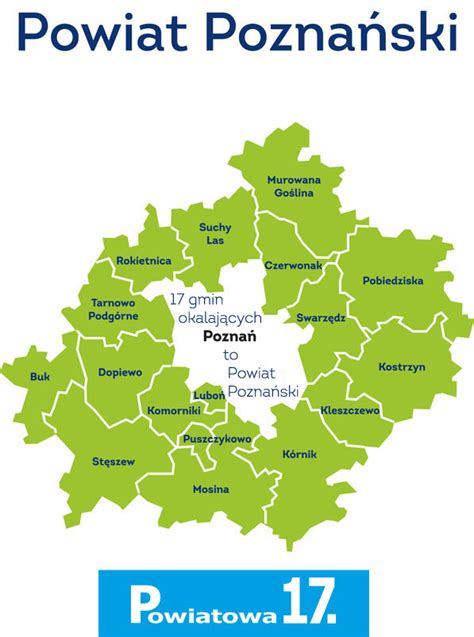 Mapa Powiatu Powiat Pozna Ski