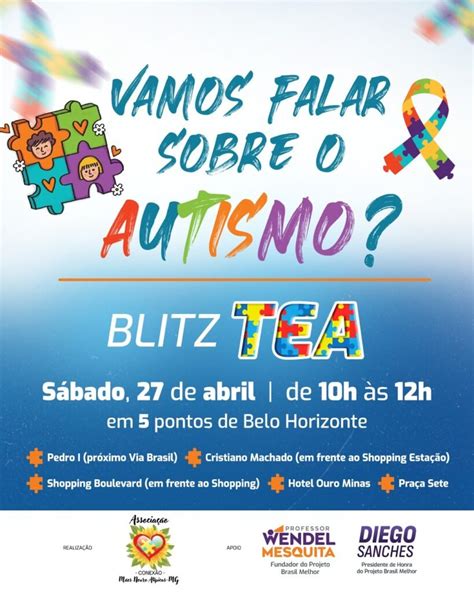 Mulheres Autistas E M Es At Picas Promovem Blitz Do Autismo Bh Horas