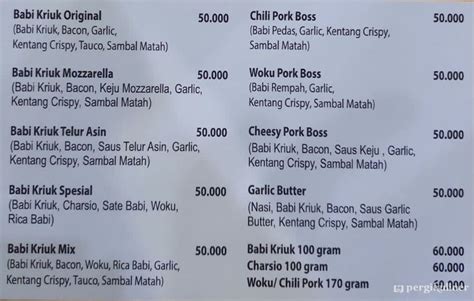 Selalu Diperbarui Menu Porkboss Sambikerep Surabaya