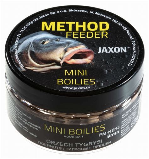 Kulki Mini Jaxon Method Feeder 9mm Orzech Tygrysi 50kg Jaxon Sport