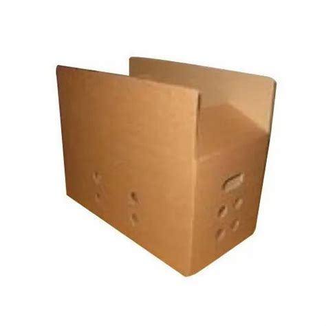 Brown Rectangular Double Wall 5 Ply Plain Master Carton Boxes Size