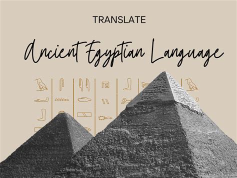 Translation of Ancient Egyptian Language | Upwork