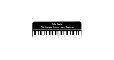 Piano keyboard label | Zazzle