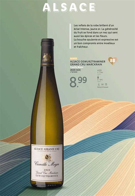 Promo Alsace Gewurztraminer Grand Cru Marckrain Camille Meyer Aoc