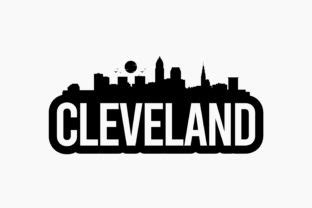 Cleveland Bold Skyline Graphic By Berridesign Creative Fabrica