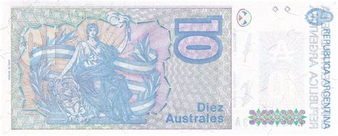 Banknote Argentina Australes S Derqui Nd Replacement