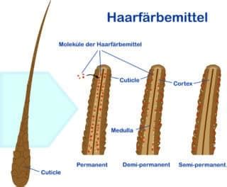 Haarausfall Durch F Rben Infografik Wirkung Von Unterschiedlichen