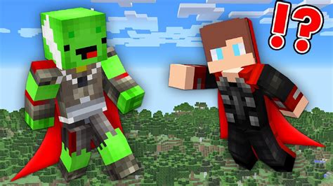 Jj And Mikey Became A Thor In Minecraft Challenge Super Power Hero