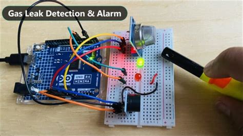 Gas Leak Detection Alarm Using Mq Sensor Arduino