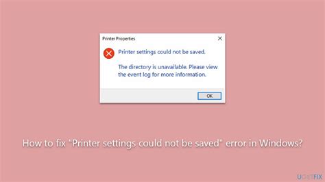 How To Fix Printer Settings Could Not Be Saved Error In Windows