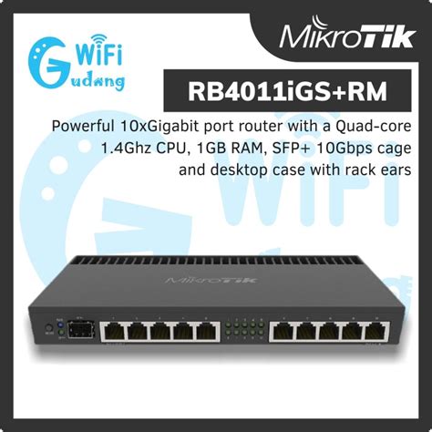 Jual Mikrotik RB4011iGS RM 10 Gigabit Port Router Jakarta Pusat