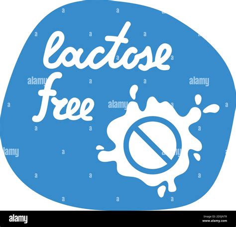 Lactose Free Milk Splash Label Concept Of Design Of A Banner Flat