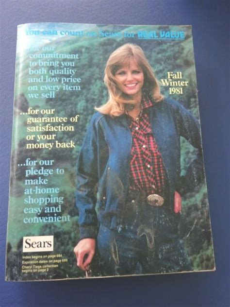 1981 Fall Winter Sears Catalog Cheryl Tiegs Cover Ebay