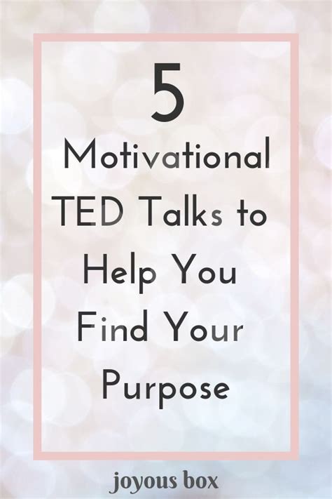 5 Motivational Ted Talks To Help You Find Your Purpose Finding