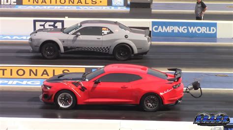 Chevy Camaro Zl Drags Challenger Hellcat And Srt Super Stock Theyre