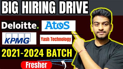 Deloitte KPMG Atos Hiring Latest Off Campus Drive 2023 2021