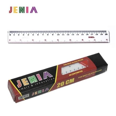 Jual Penggaris Plastik JENIA 20cm Mistar Plastik Butterfly 20cm Ruler