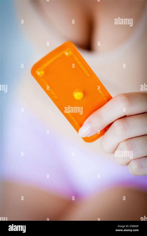 Woman Holding The Norlevo Morning After Pill Emergency Contraceptive