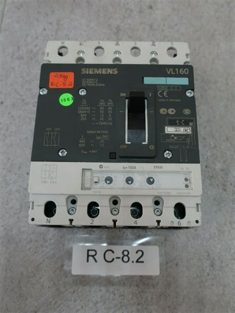 Siemens VL160 Circuit Breaker IEC 60947 2 EN 60947 2 GB 14048 2 50Hz EBay