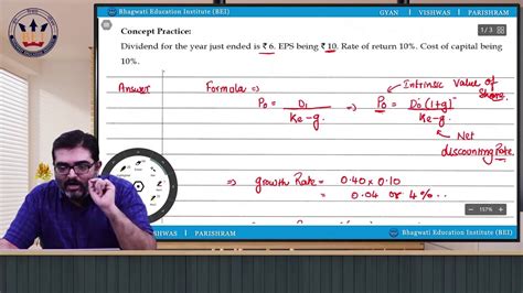 CA Final SFM Security Valuation Decoding Gordon S Formula Part 1 By