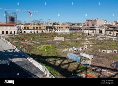 Rome Italy Area Under Reconstruction Of The Former Mercati