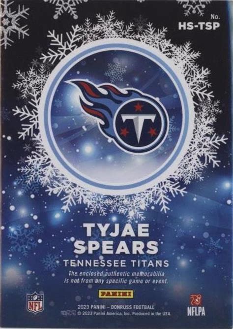 Panini Donruss Tyjae Spears Hs Tsp For Sale Ebay