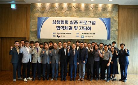 한국한경공단 2023 상생협력 실증 프로그램 업무협약