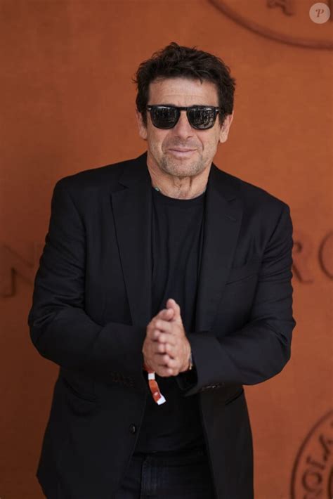 Photo Patrick Bruel Au Village Lors Des Internationaux De France De