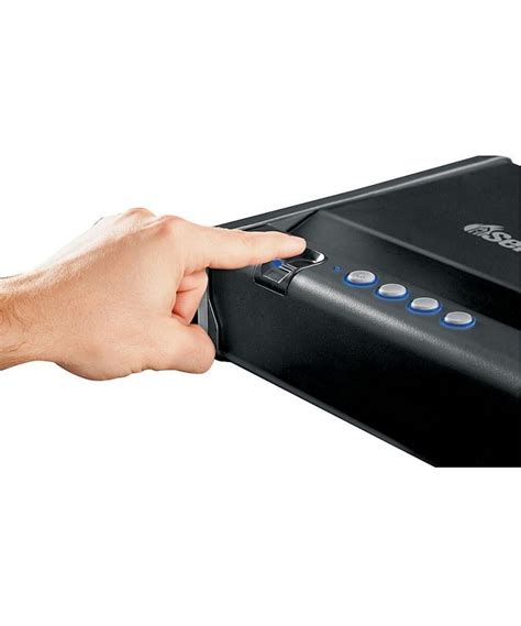 Sentry Biometric Quick Access Pistol Safe with LED Interior Lights ...