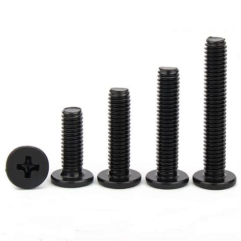 304 Stainless Steel Flat Round Head Black Screw Corrosion Resistant