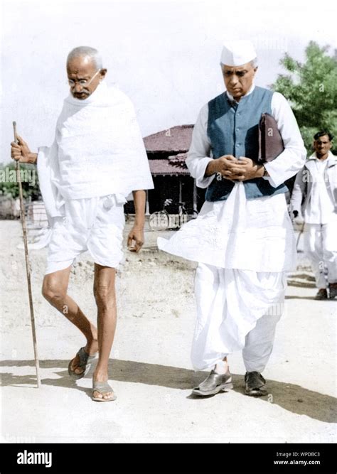 Mahatma Gandhi And Jawaharlal Nehru