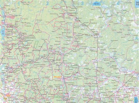 Карта Свердловской области автомобильная. Подробная карта дорог ...