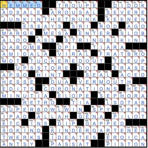 NYT Crossword Sunday November 5 2023 Answers All In One Photo