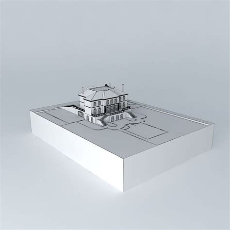 Big house free 3D model | CGTrader