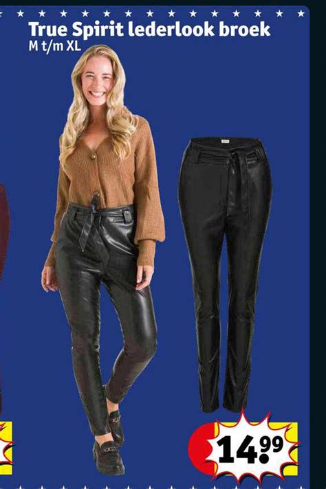 True Spirit Lederlook Broek Aanbieding Bij Kruidvat Folders Nl