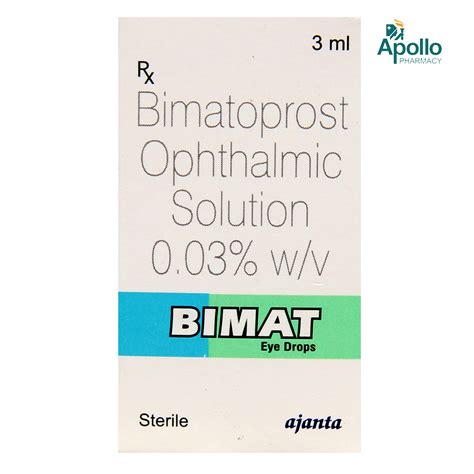 Bimat Eye Drops 3 Ml Uses Side Effects Price Apollo Pharmacy