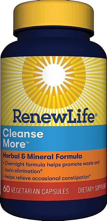 Amazon Renew Life Adult Cleanse Cleanse More Herbal Mineral