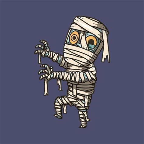 Premium Vector Halloween Character Mummy Illustration