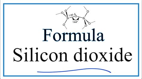 How to Write the Formula for Silicon dioxide - YouTube