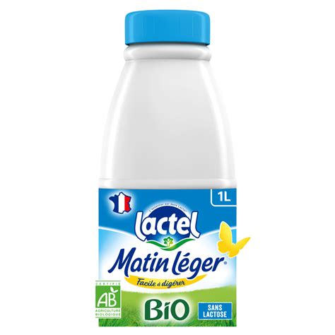 Lactel Matin L Ger Lait Demi Cr M Bio D Lactos Uht L Pas Cher