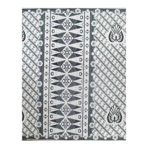 Jual Sarung Batik H Santoso Sogan Hitam Putih Halus Warna Dasar