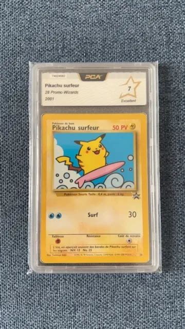 Carte Pok Mon Pikachu Surfeur Promo Black Star Wizards Fr Pca Eur