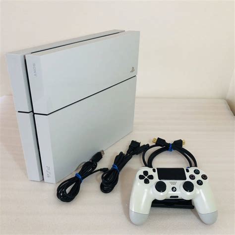 【やや傷や汚れあり】動作品 1円〜 Ps4 Sony Playstation4 1100a B02 グレイシャーホワイト 500gb ソニー