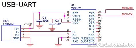 Usb To Uart Circuit Diagram Wiring Draw And Schematic