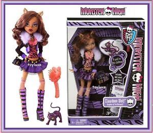 Monster High ORIGINAL Clawdeen Wolf Doll & Pet Cat CRESENT Werewolf New RARE | eBay